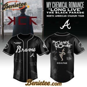 Athletics x My Chemical Romance 'Long Live The Black Parade' North American Stadium Tour Baseball Jersey