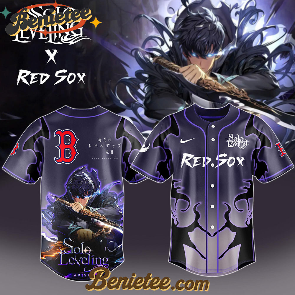 Boston Red Sox x Solo Leveling Exclusive Baseball Jersey Boston Red Sox x Solo Leveling Exclusive Baseball Jersey