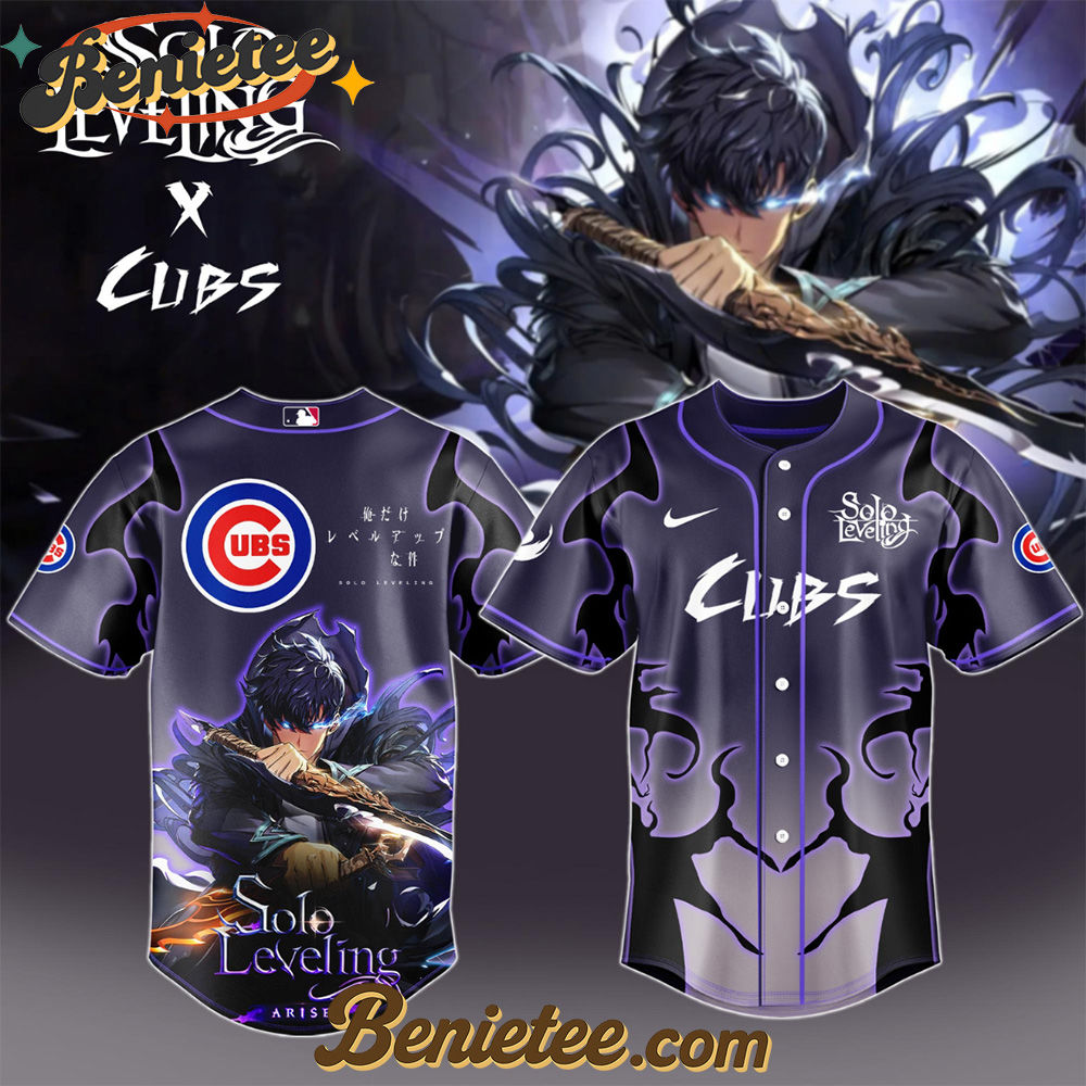 Chicago Cubs x Solo Leveling Exclusive Baseball Jersey Chicago Cubs x Solo Leveling Exclusive Baseball Jersey