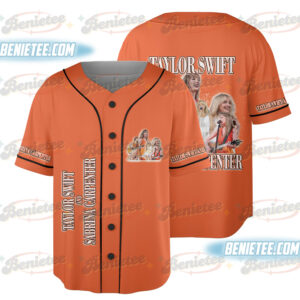 Taylor Swift And Sabrina Baseball Jersey, Tour 2025 Jersey