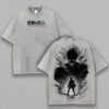 Eren Yeager Atack On Titan Tee Unisex Oversize Anime Manga Washed Heavyweight Cotton T-shirt, Gift For Anime Fan, AOT Anime Lover