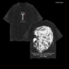 Eren Yeager Attack On Titan T-Shirt - Vintage Anime Graphic Tee with Survey Corps Design, Unisex Washed Cotton Manga Shirt, Perfect Gift for AOT Fans