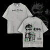 Eren Yeager Attack on Titan T-Shirt, Anime Graphic Tee Oversized Acid Washed Cotton Shirt, Anime Streetwear Casual Menswear, Anime Merch Gift for Anime Fans