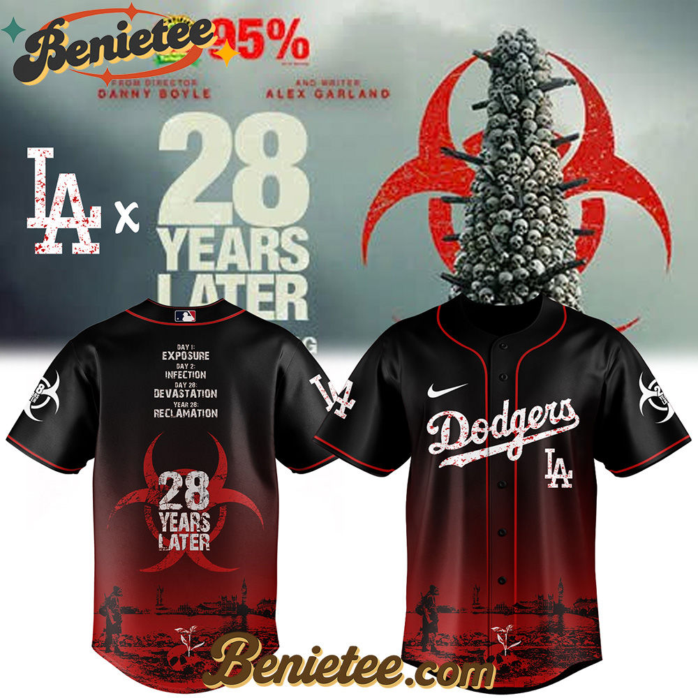 Los Angeles Dodgers x 28 Years Later Limited Baseball Jersey 2025 Los Angeles Dodgers x 28 Years Later Limited Baseball Jersey 2025