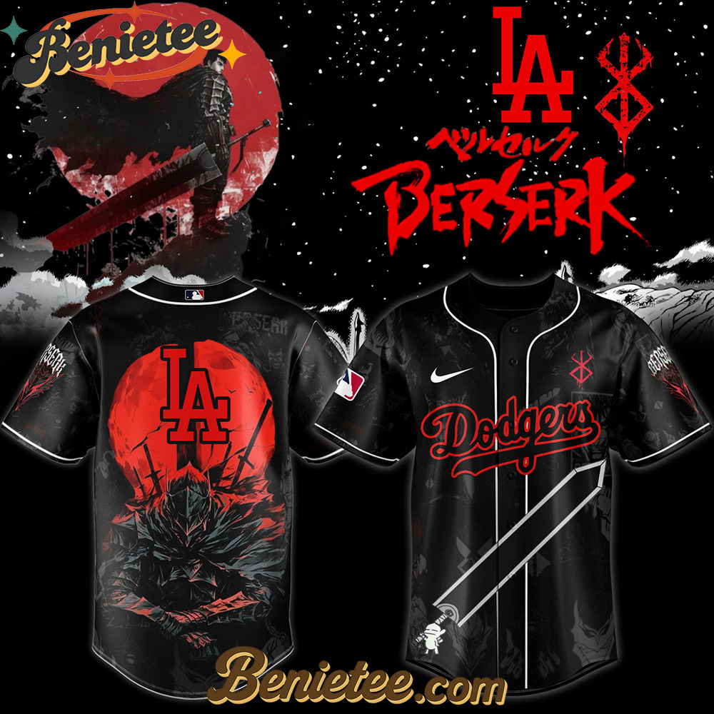 Los Angeles Dodgers x Berserk Limited Edition Baseball Jersey 2025 Los Angeles Dodgers x Berserk Limited Edition Baseball Jersey 2025