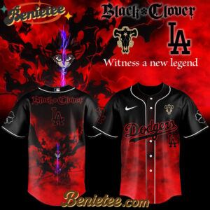 Los Angeles Dodgers x Black Clover Baseball Jersey 1 2025