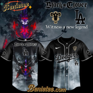Los Angeles Dodgers x Black Clover Baseball Jersey 2025