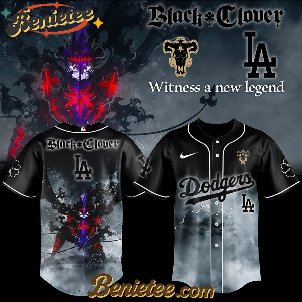 Los Angeles Dodgers x Black Clover Baseball Jersey 2025 Los Angeles Dodgers x Black Clover Baseball Jersey 2025