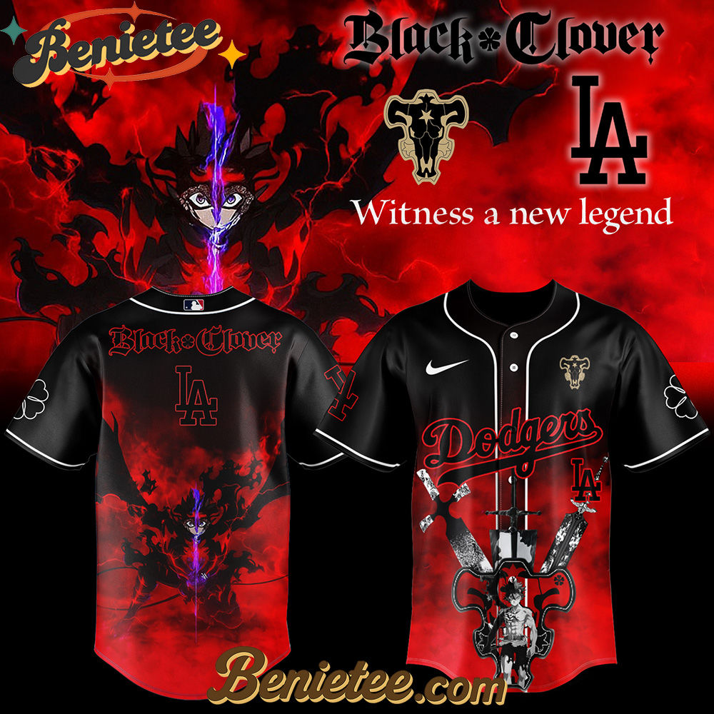 Los Angeles Dodgers x Black Clover Limited Baseball Jersey 2025 Los Angeles Dodgers x Black Clover Limited Baseball Jersey 2025