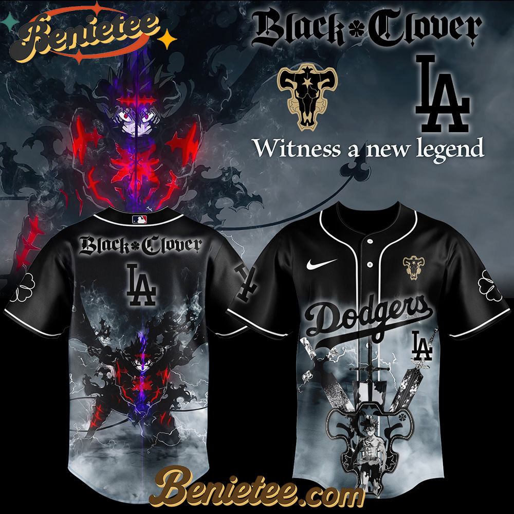 Los Angeles Dodgers x Black Clover Limited Baseball Jersey 2025 Los Angeles Dodgers x Black Clover Limited Baseball Jersey 2025