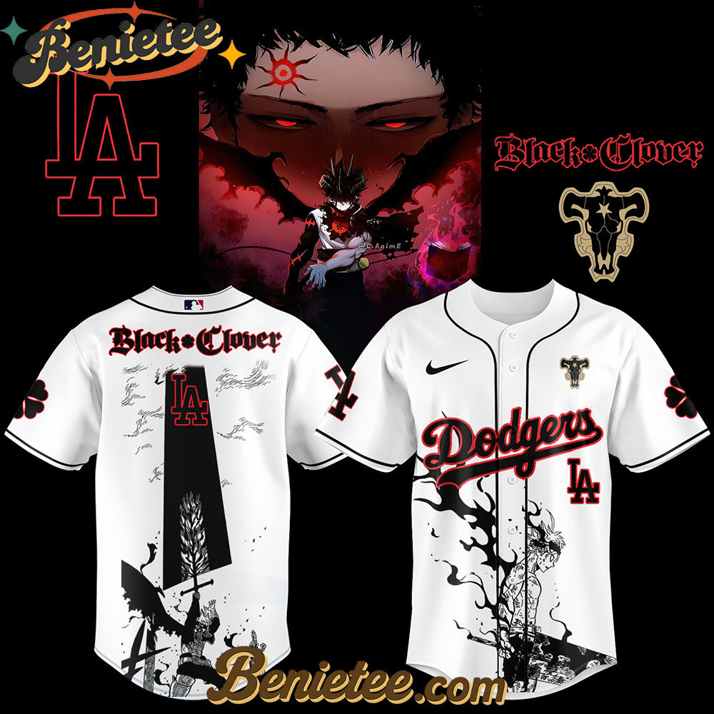 Los Angeles Dodgers x Black Clover Limited Baseball Jersey 3 2025 Los Angeles Dodgers x Black Clover Limited Baseball Jersey 3 2025