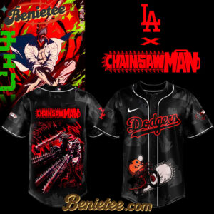 Los Angeles Dodgers x Chainsaw Man Limited Baseball Jersey 2025