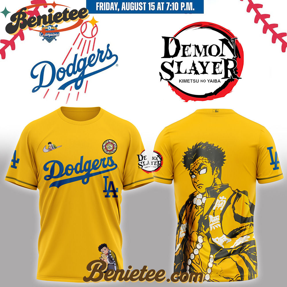 Los Angeles Dodgers x Demon Slayer Gyomei Himejima Baseball Jersey 2025 Los Angeles Dodgers x Demon Slayer Gyomei Himejima Baseball Jersey 2025