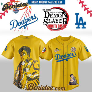 Los Angeles Dodgers x Demon Slayer Gyomei Himejima Baseball Jersey 2025