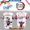 Los Angeles Dodgers x Demon Slayer Kochō Shinobu Baseball Jersey 2025