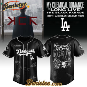 Los Angeles Dodgers x My Chemical Romance 'Long Live The Black Parade' North American Stadium Tour Baseball Jersey