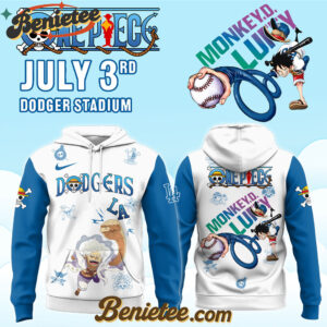 Los Angeles Dodgers x ONE PIECE Night Limited 2025 Hoodie