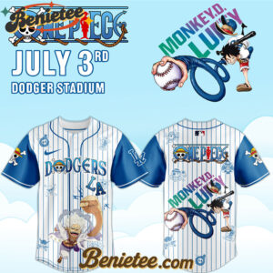 Los Angeles Dodgers x ONE PIECE Night Limited Baseball Jersey 2025
