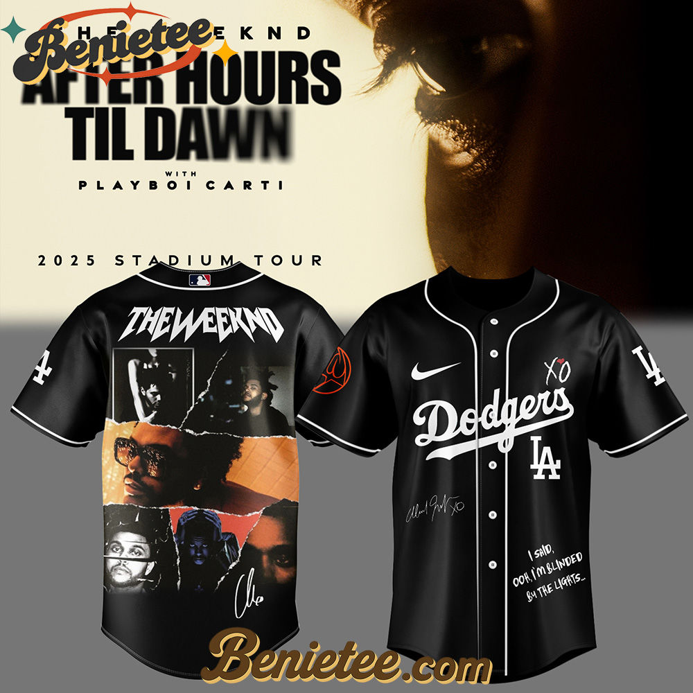 Los Angeles Dodgers x The Weeknd After Hours Till Dawn Tour Baseball Jersey 2025 v1 Los Angeles Dodgers x The Weeknd After Hours Till Dawn Tour Baseball Jersey 2025 v1