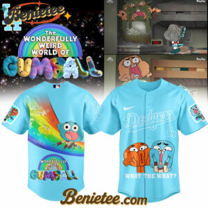 Los Angeles Dodgers x The Wonderfully Weird World of Gumball Baseball Jersey 2025