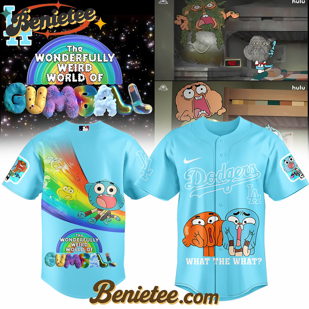 Los Angeles Dodgers x The Wonderfully Weird World of Gumball Baseball Jersey 2025 Los Angeles Dodgers x The Wonderfully Weird World of Gumball Baseball Jersey 2025