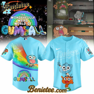 Los Angeles Dodgers x The Wonderfully Weird World of Gumball Baseball Jersey 3 2025