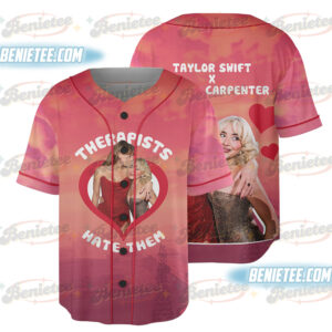 Sabrina Carpenter And Taylor Swift Retro BW Baseball Jersey