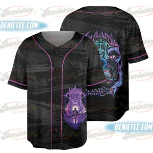 Anime Solo Leveling - Sung Jin Woo Jersey , Shadow Monarch , Statue of God , Igris , Manga Shirt