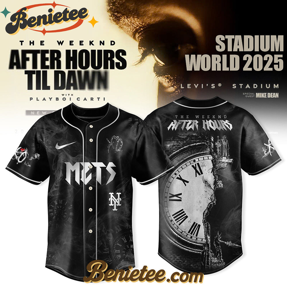 New York Mets x After Hours Til Dawn 2025 - The Weeknd Baseball Jersey New York Mets x After Hours Til Dawn 2025 - The Weeknd Baseball Jersey