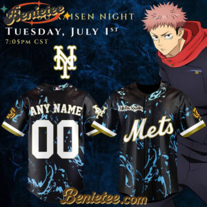 New York Mets x Jujutsu Kaisen Limited Baseball Jersey 2025 (Custom Name & Number)