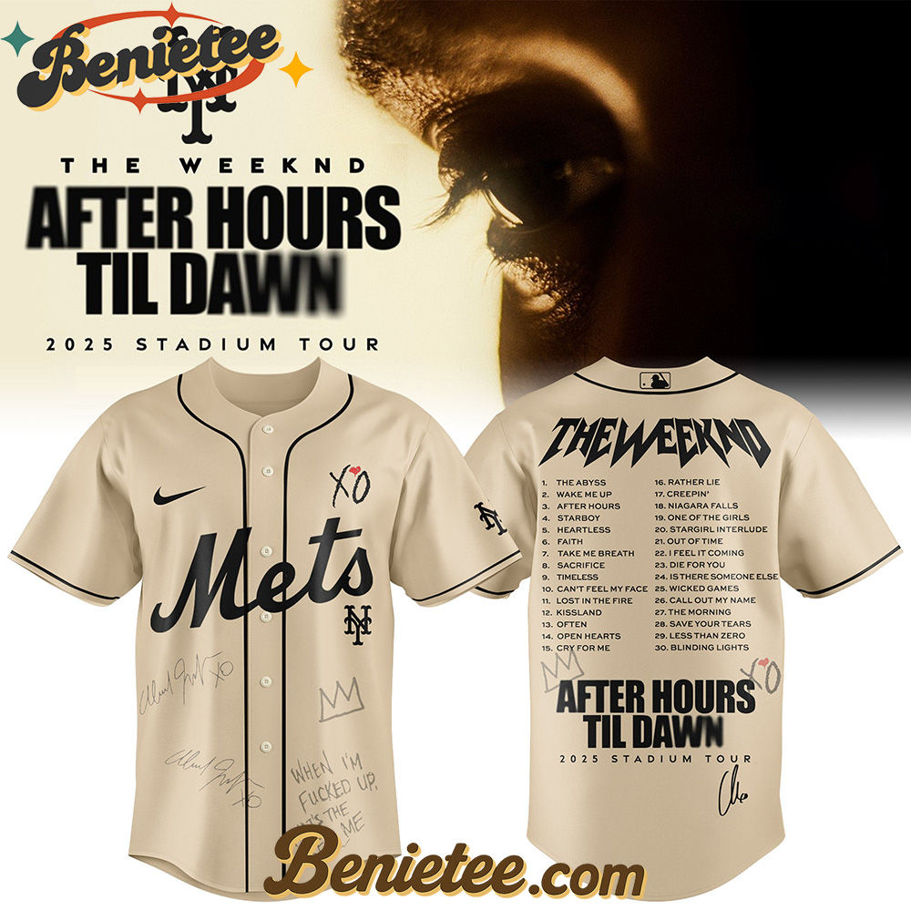 New York Mets x The Weeknd After Hours Til Dawn Baseball Jersey Limited Edition New York Mets x The Weeknd After Hours Til Dawn Baseball Jersey Limited Edition