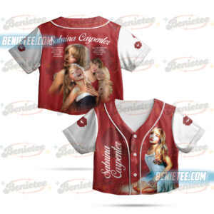 Sabrina Carpenter  Tour Croptop Baseball Jersey