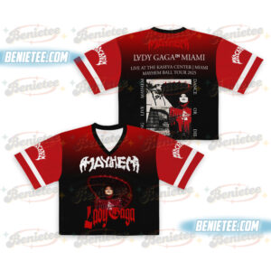 Lady Gaga Mayhem Ball Tour Croptop Football Jersey, Lady Gaga Shirt