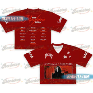 Lady Gaga Mayhem Ball Tour Football Jersey Croptop, Lady Gaga Jersey