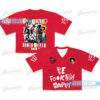 ungblud 2025 Concert Crop top Football Jersey Full Mesh, 2025 Yungblud Idols World Tour Shirt