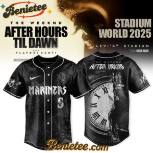 Seattle Mariners x After Hours Til Dawn 2025 - The Weeknd Baseball Jersey