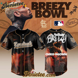 St. Louis Cardinals x Chris Brown 'Breezy Bowl XX Stadium World Tour' 2025 Baseball Jersey