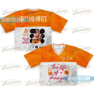 Taylor Swift The Life of a Showgirl Croptop Jersey, New Album 2025 Concert Football Jersey, Pink Tour Merch