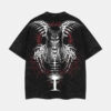 The End Eren Yeager T-Shirt Attack on Titan Anime Graphic Tee Final Season Oversized Acid Washed Cotton Shirt Anime Streetwear Casual Menswear Anime Merch Gift for Anime Fans AOT Lover