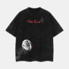 The End Eren Yeager T-Shirt Attack on Titan Anime Graphic Tee Final Season Oversized Acid Washed Cotton Shirt Anime Streetwear Casual Menswear Anime Merch Gift for Anime Fans AOT Lover