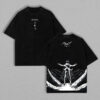 The Key to Freedom - Attack on Titan Vintage Washed Oversize Anime Tee Anime Double Printed Lightweight Acid Washed Tee shirts men Menswear Top