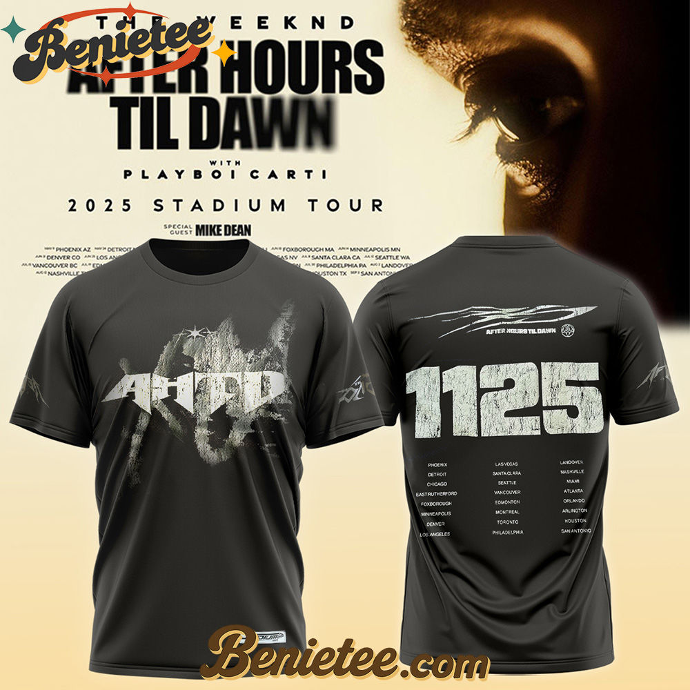 The Weeknd After Hours Till Dawn Tour 2025 TShirts v5 The Weeknd After Hours Till Dawn Tour 2025 TShirts v5