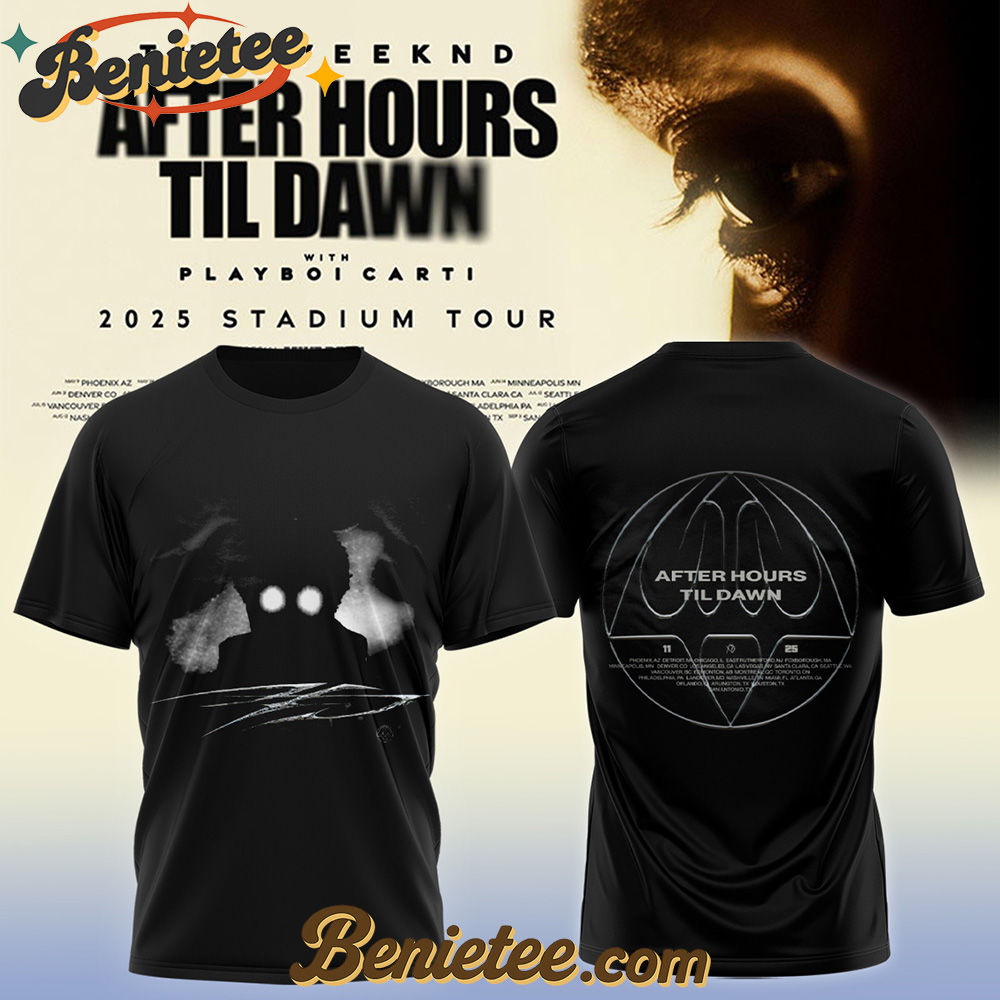 The Weeknd After Hours Till Dawn Tour 2025 TShirts The Weeknd After Hours Till Dawn Tour 2025 TShirts