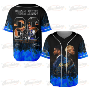 Men's King Of R&B CB Concert Baseball Jersey Personalized Name Number Black S-5XL