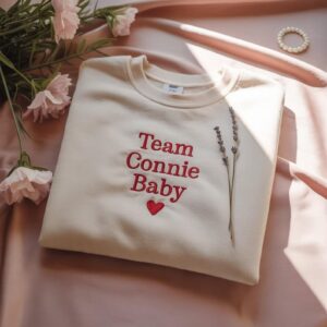 Embroidered The Summer I Turned Pretty 'Team Connie Baby' Conrad Fisher Shirt, Cozy aesthetic crewneck for fans, Friends or cute gift lovers