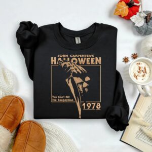 Embroidered Halloween 1978 Myers Sweatshirt, Retro Horror Slasher Crewneck, John Carpenter Scary Movie Fan Gift Sweater