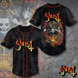 Ghost Band Baseball Jersey - Hot Tour 2025 Merch - Good for Music US1441