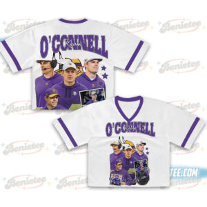 Kevin O'Connell Croptop Mesh Football,  Minnesota Croptop Mesh Football