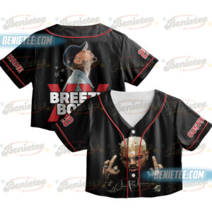 Chris Brown Tour Crop Top Football Jersey, Custom Breezy Bowl 2025 Shirt, R&B Concert Merch, Unisex Fan Gift