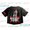 Chris Brown Tour Crop Top Football Jersey, Custom Breezy Bowl 2025 Shirt, R&B Concert Merch, Unisex Fan Gift